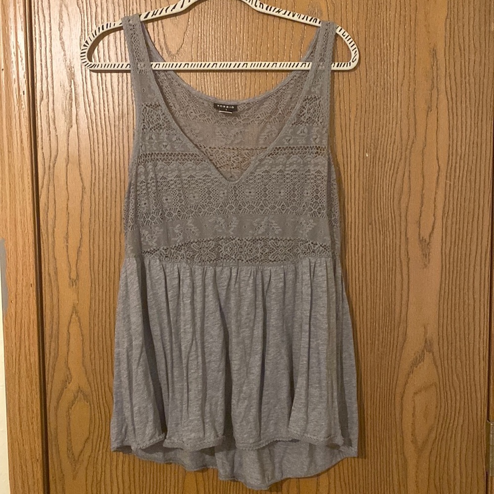 Torrid peplum tank top